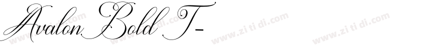 Avalon Bold T字体转换